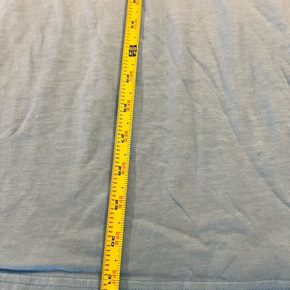 2 NEW Woman Within Womans Shirt 2X 26/28 Blue V Neck Short Sleeve Polo Ombre Lot - Picture 9 of 9